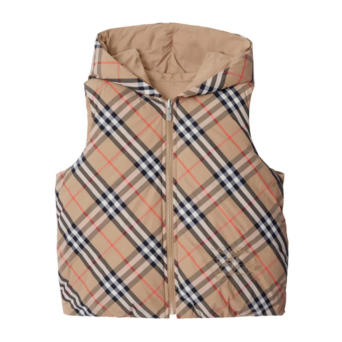 Gilet 'Reversible Check-Pattern Padded' pour Enfants