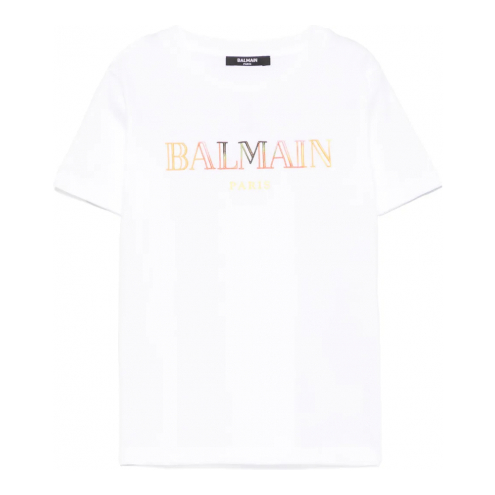 Children's 'Logo-Embroidered' T-Shirt