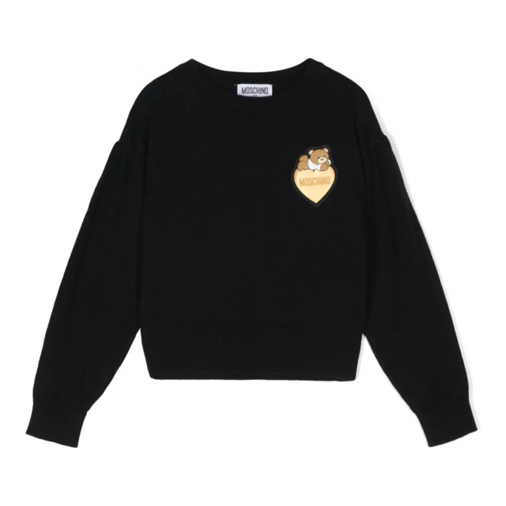 Pull 'Teddy Bear-Appliqué' pour Filles