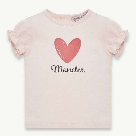 T-shirt 'Heart Motif' pour Bébés filles