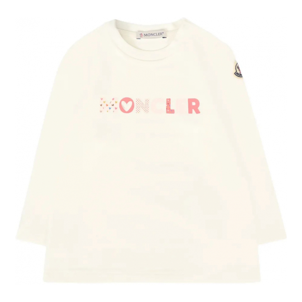 T-Shirt manches longues 'Logo-Print' pour Bébés filles