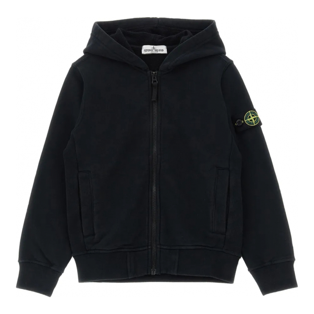 Sweatshirt à capuche  'Logo-Badge Zip-Up' pour Garçons