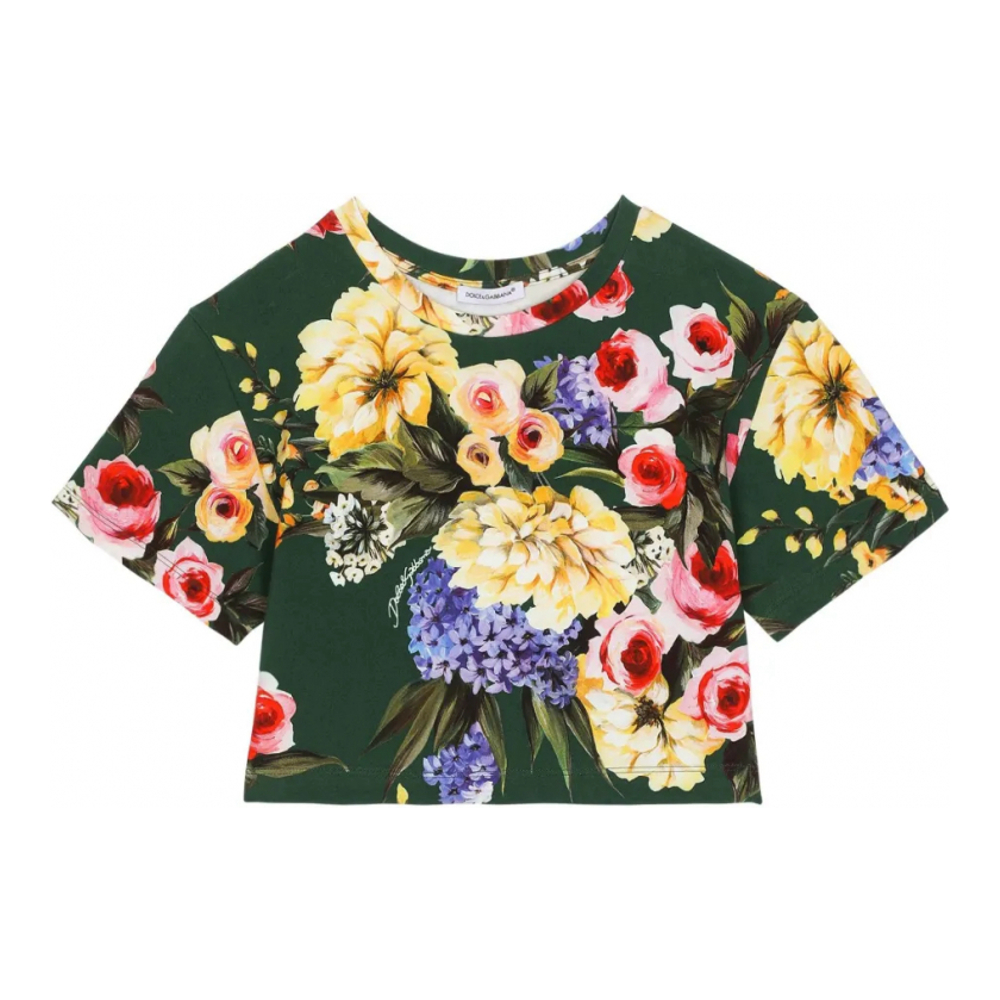 T-Shirt court 'Giardino-Print' pour Filles