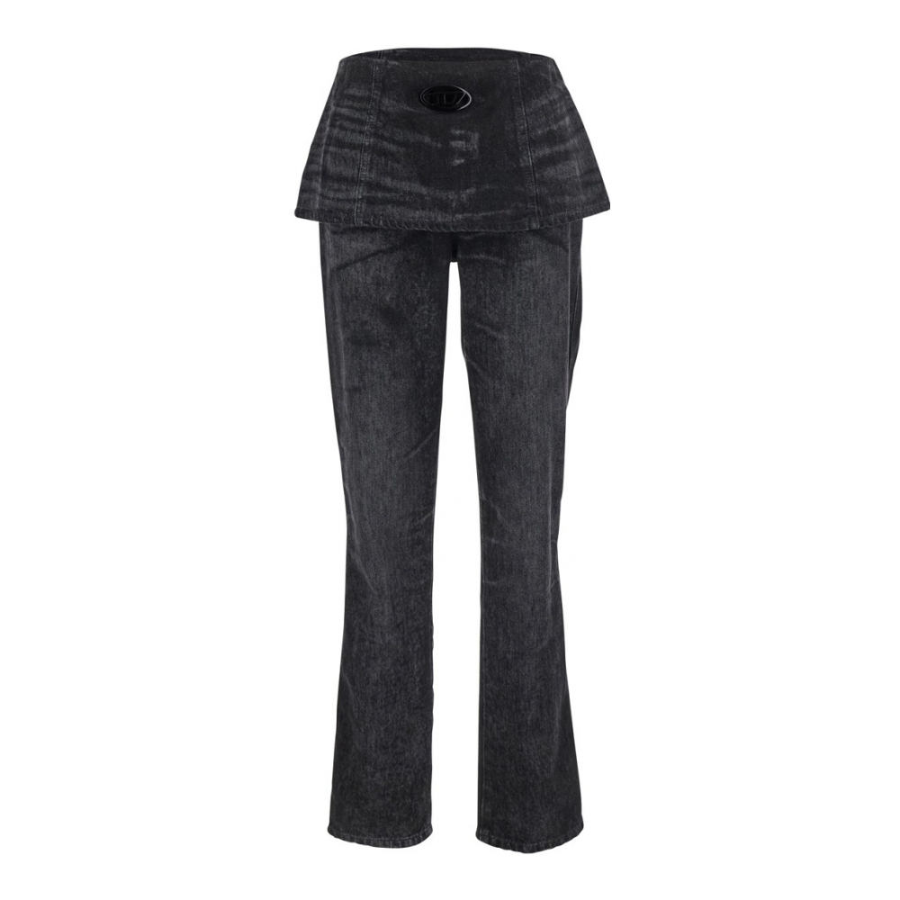 Women's 'Oval D Logo Plaque And Skirt' Jeans