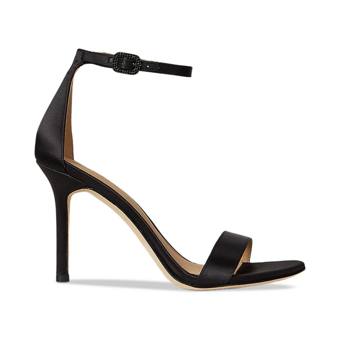 'Allie Pavé-Buckle Satin Sandals' pour Femmes