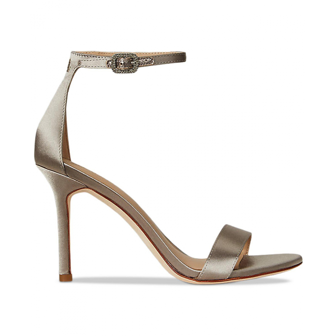 'Allie Pavé-Buckle Satin Sandals' pour Femmes