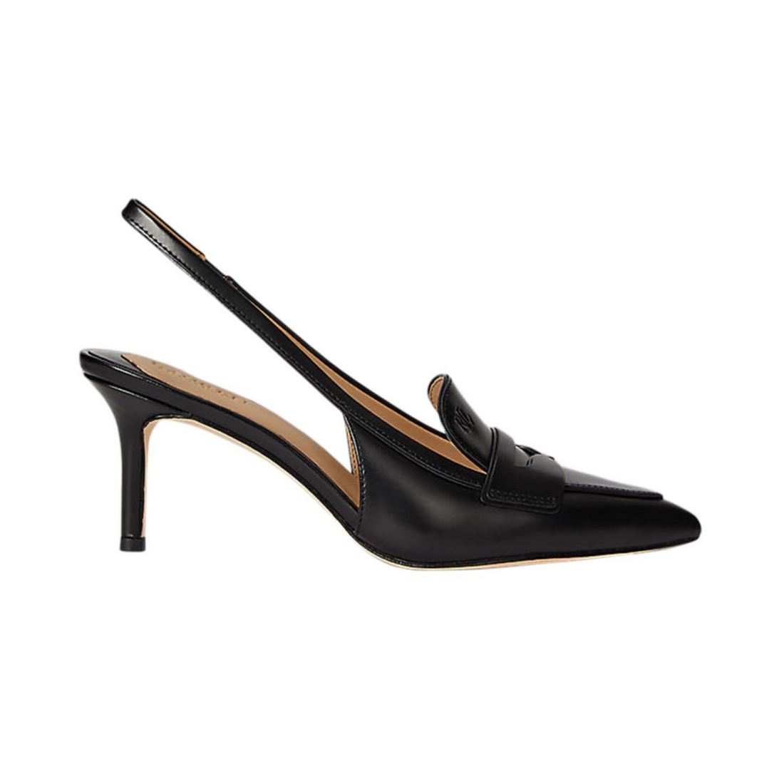 'Khloe Leather Slingback Loafer Pumps' pour Femmes