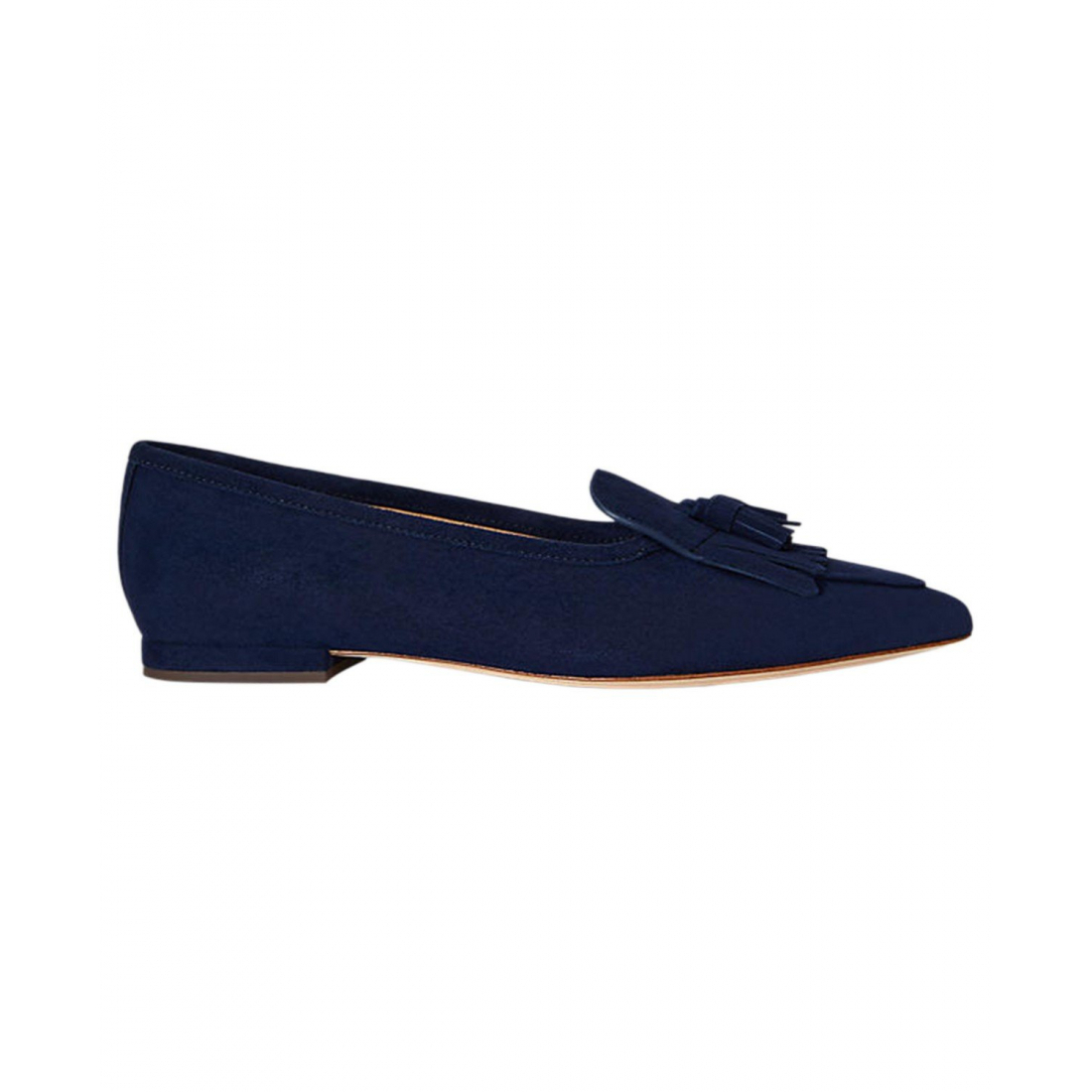 'Londyn Sheep-Suede Kiltie Ballet Flats' pour Femmes