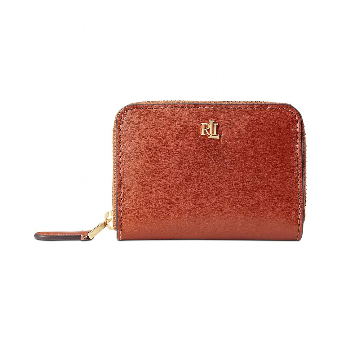 Women's 'Full-Grain Leather Small Zip Continental Wallet'