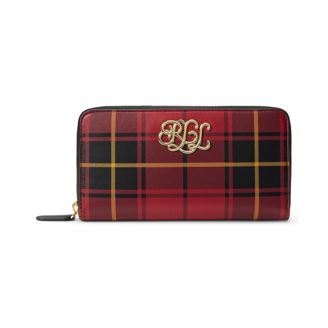 Women's 'Boxed Festive Plaid Print Zipper Wallet'