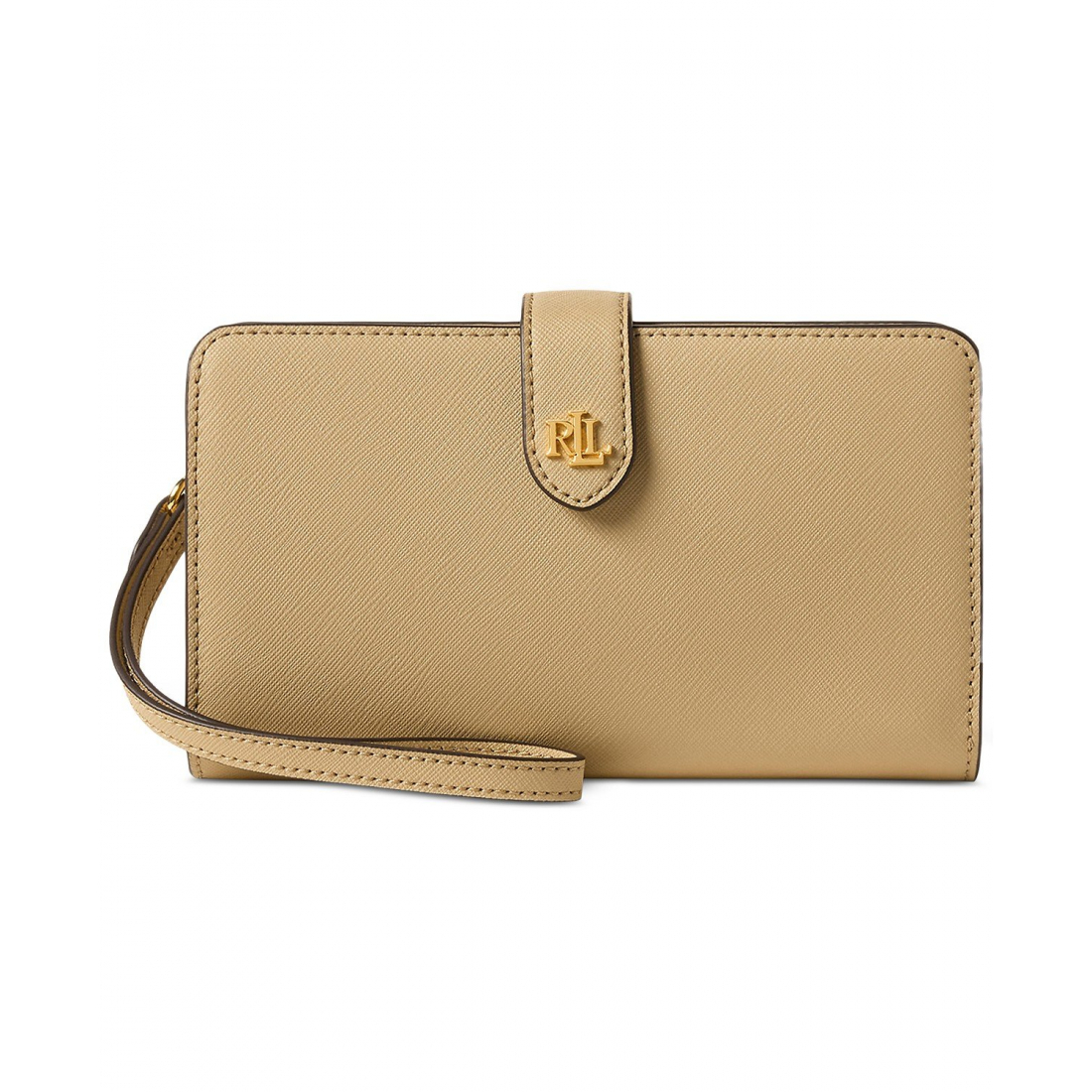 'Crosshatch Leather Tech Wristlet' pour Femmes