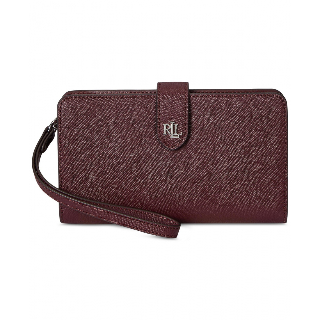 'Crosshatch Leather Tech Wristlet' pour Femmes