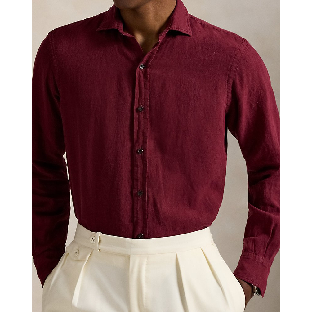 'Classic Fit Linen Shirt' pour Hommes