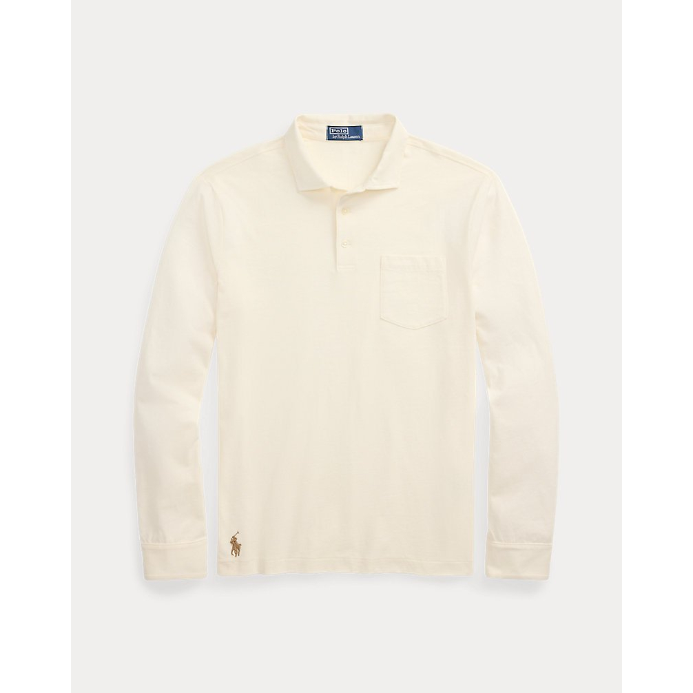 'Classic Fit Sueded Jersey Polo Shirt' pour Hommes