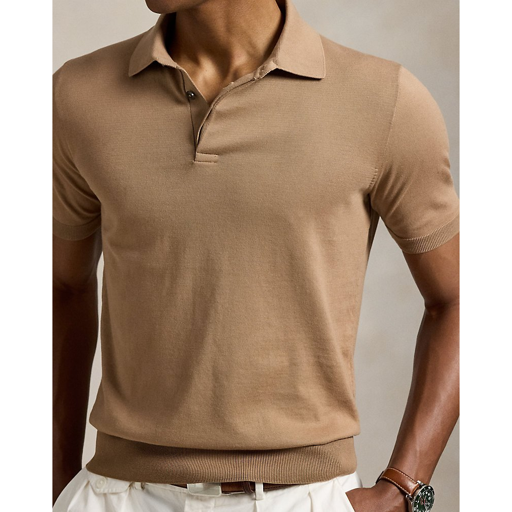 'Cotton Polo-Collar Sweater' pour Hommes