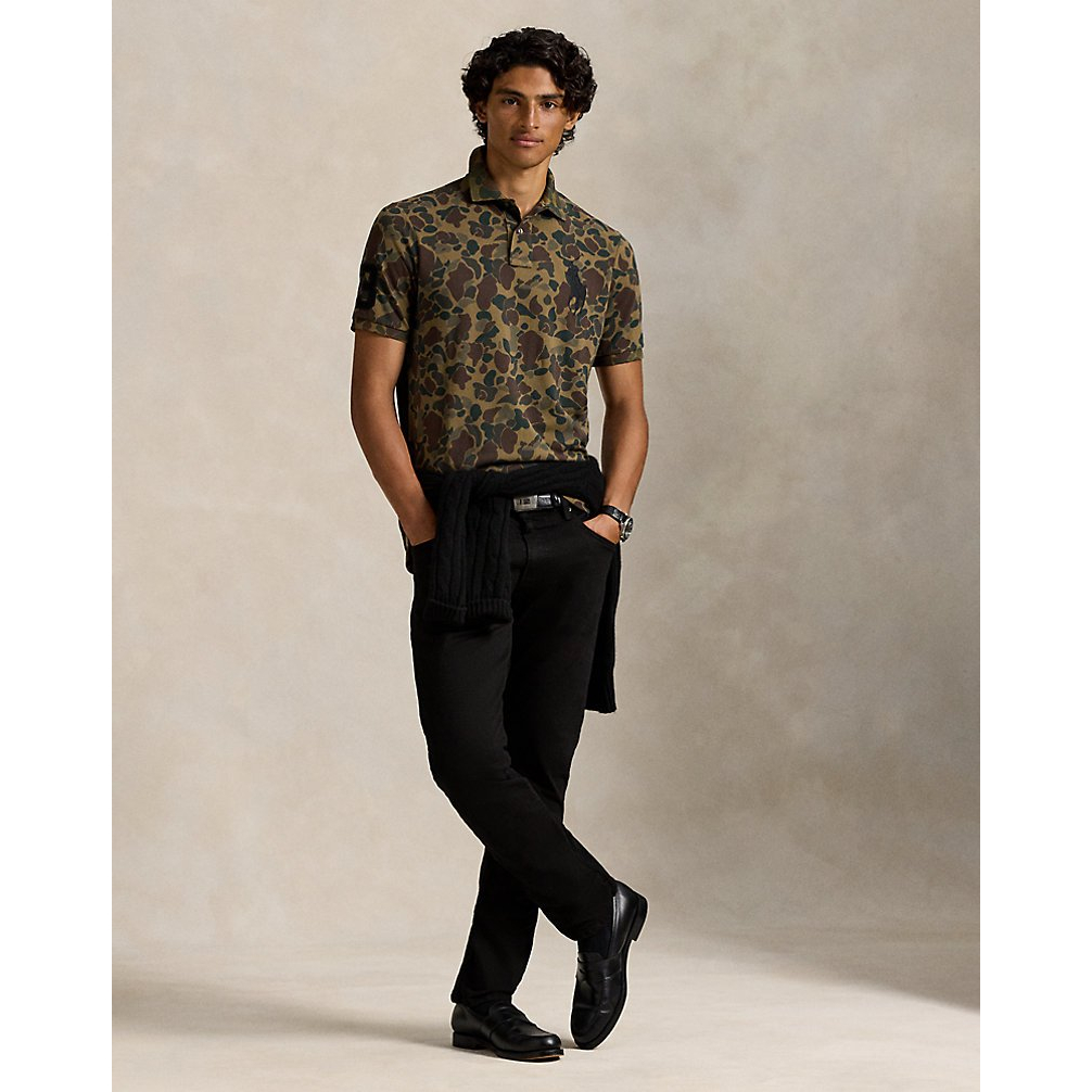 'Classic Big Pony Camo Mesh Polo Shirt' pour Hommes