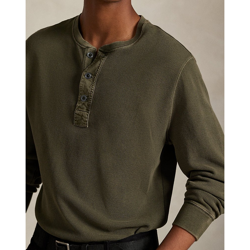 'Mesh Henley Shirt' pour Hommes