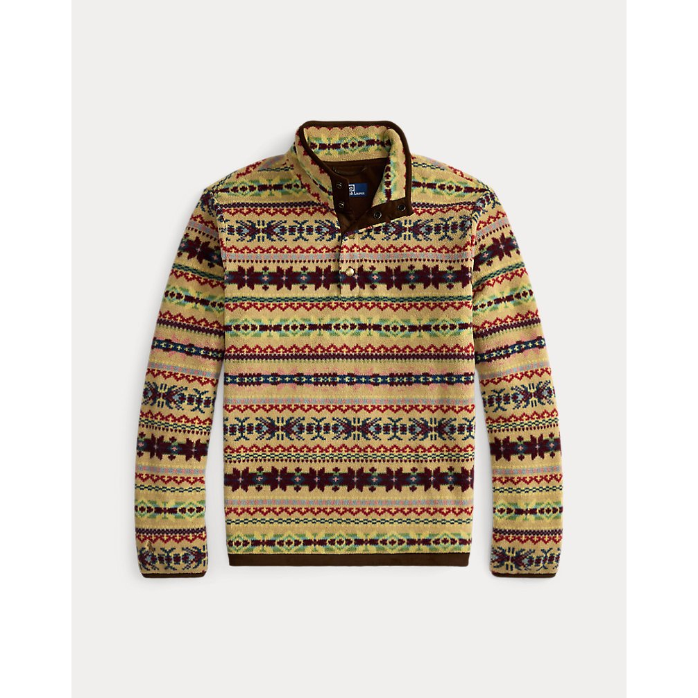 Men's 'Fair Isle–Inspired Fleece Pullover'