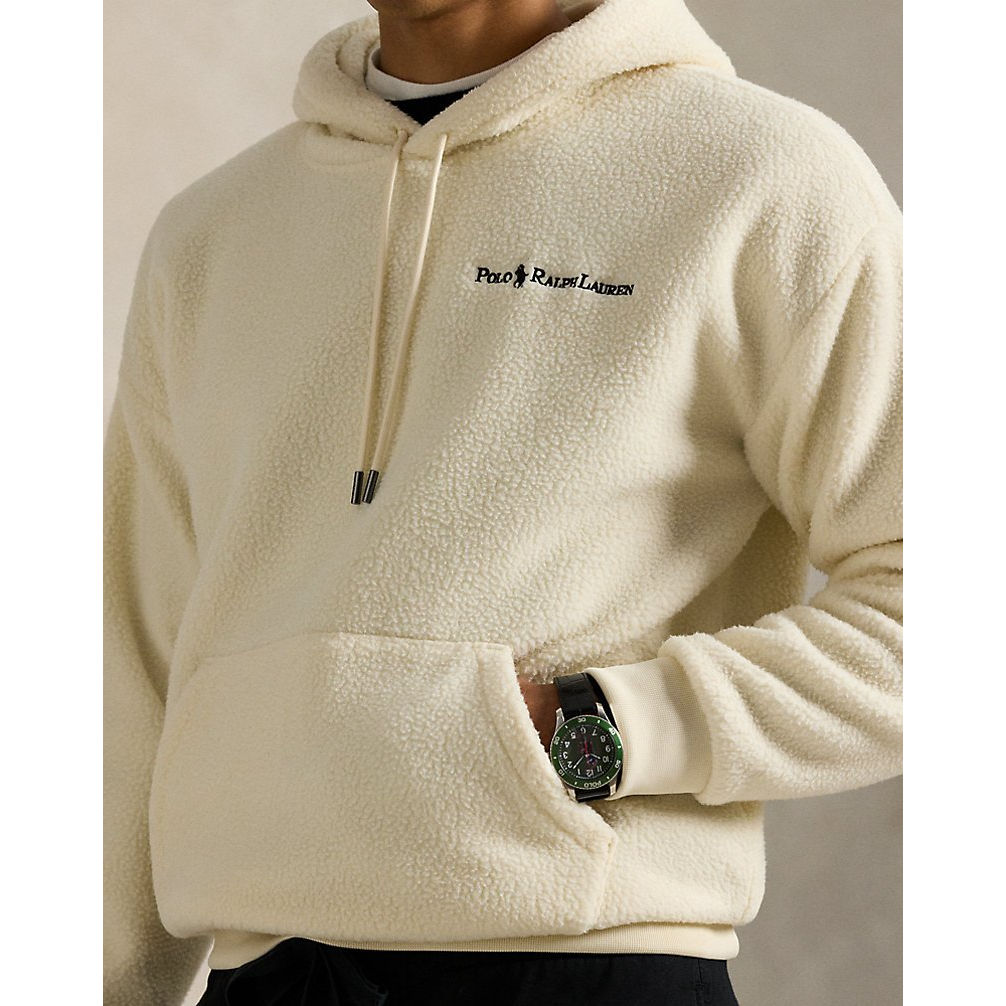 Men's 'Relaxed Fit Logo Pile Fleece Hoodie'