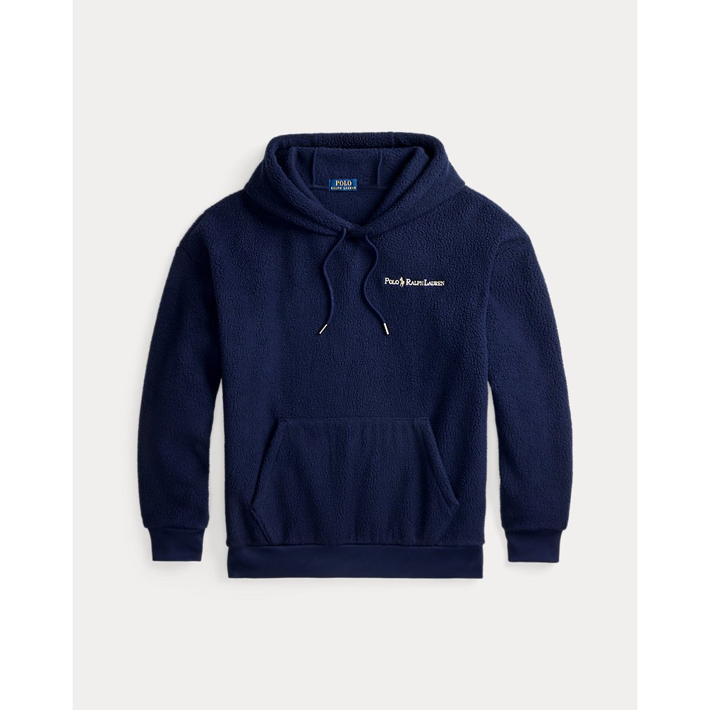 Men's 'Relaxed Fit Logo Pile Fleece Hoodie'