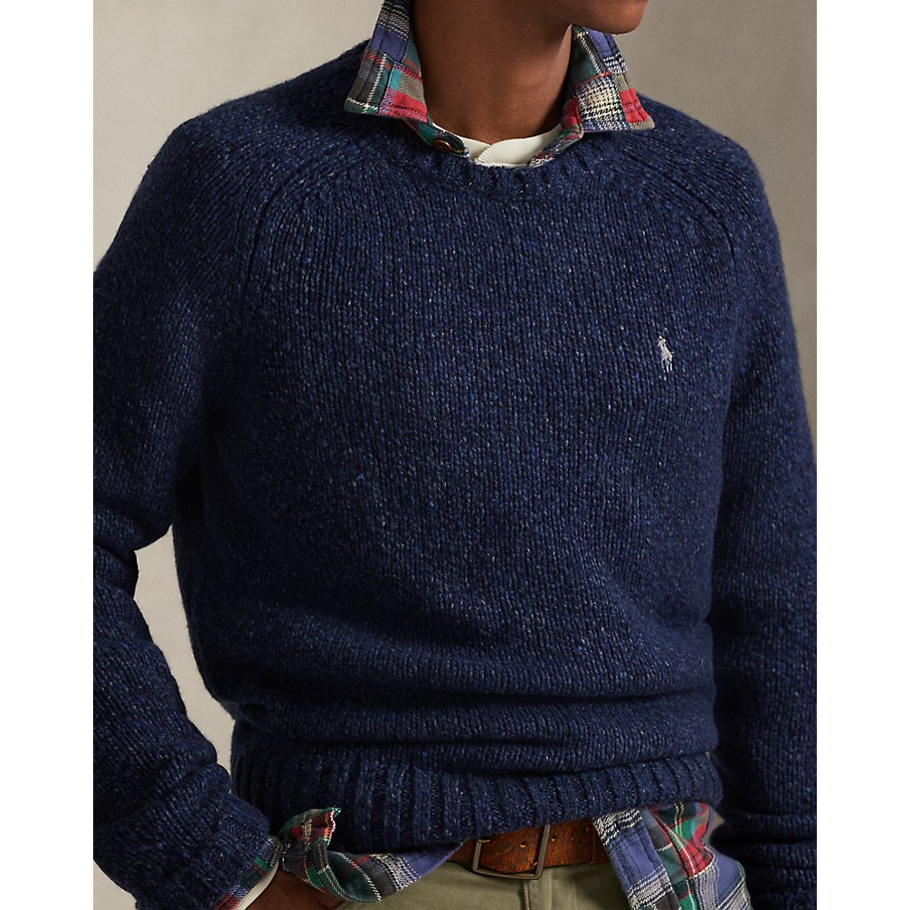 'Marled Wool-Blend Sweater' pour Hommes