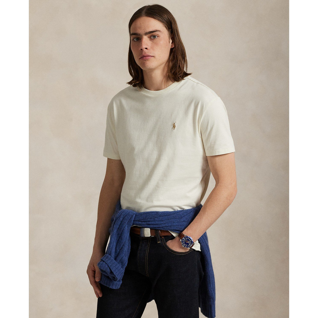 'Classic-Fit Crewneck T-Shirt' pour Hommes