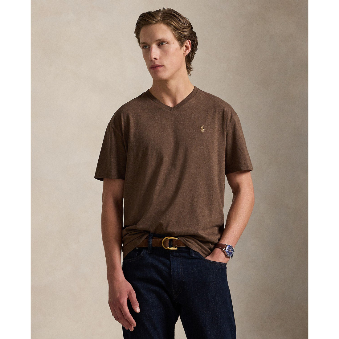 'Classic-Fit V-Neck T-Shirt' pour Hommes