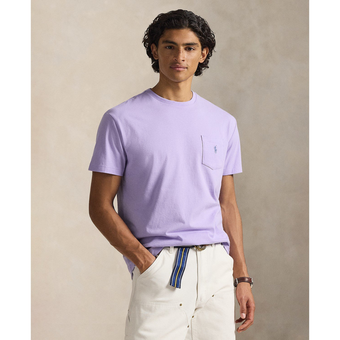 'Classic-Fit Crewneck Pocket T-Shirt' pour Hommes