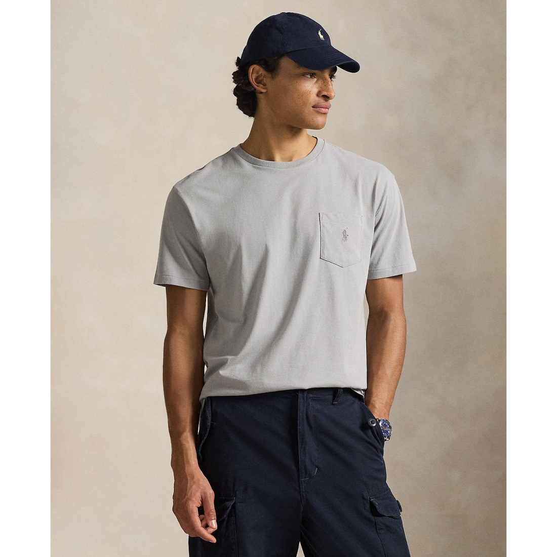 'Classic-Fit Crewneck Pocket T-Shirt' pour Hommes