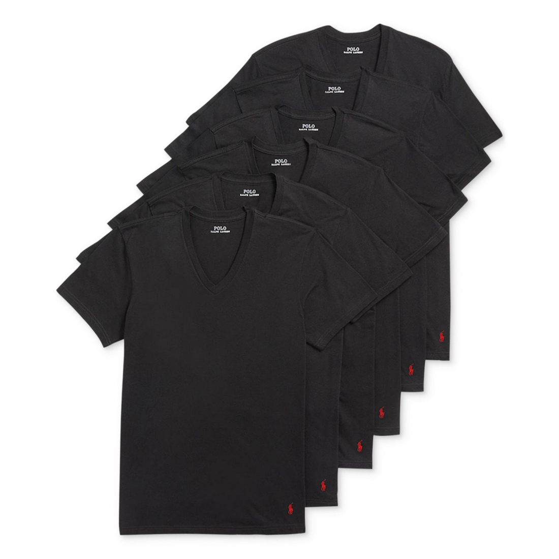 '5+1 Free Bonus Pack Cotton Classic-Fit V-Neck Undershirts' pour Hommes