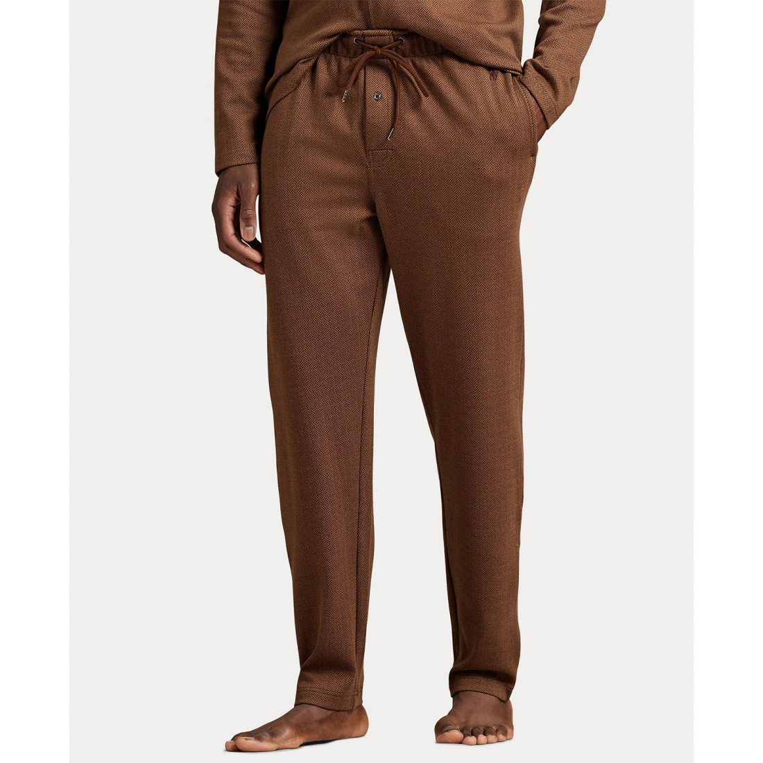'Herringbone Drawstring Pajama Pants' pour Hommes
