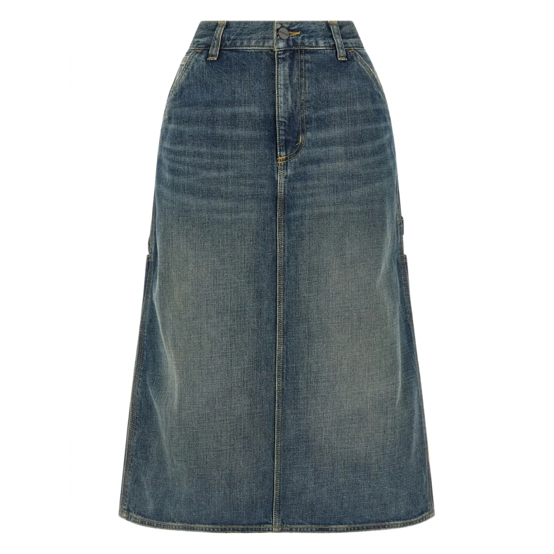 Jupe en Jean 'Contrast-Stitching' pour Femmes