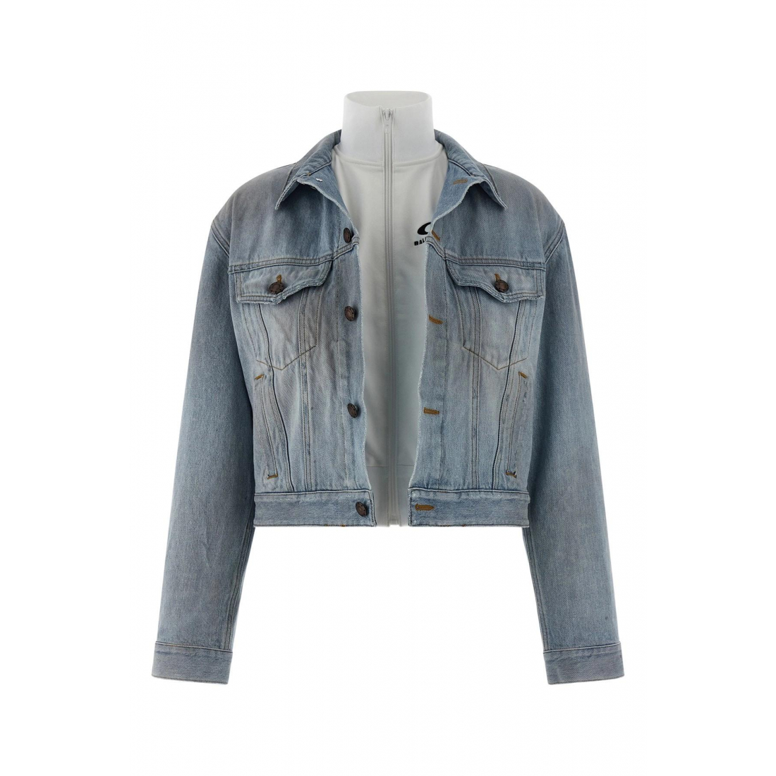 'Double Layer' Jeansjacke für Damen