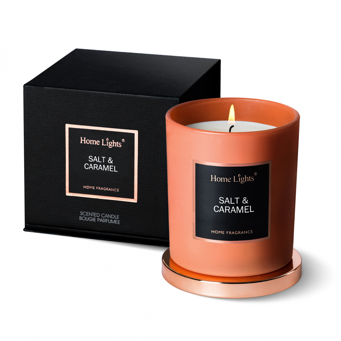 Bougie parfumée 'Salt & Caramel' - 215 g