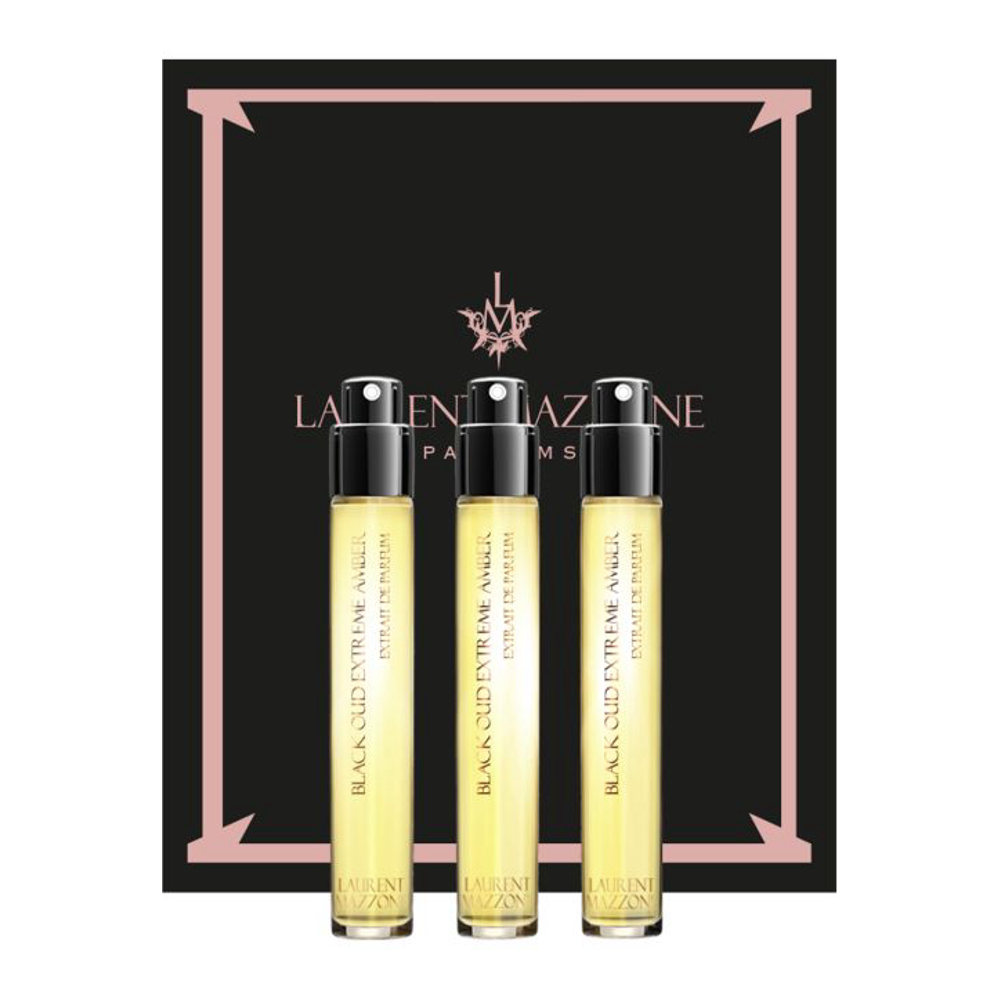 Extrait de parfum 'Black Oud Extreme Amber' - 15 ml, 3 Pièces
