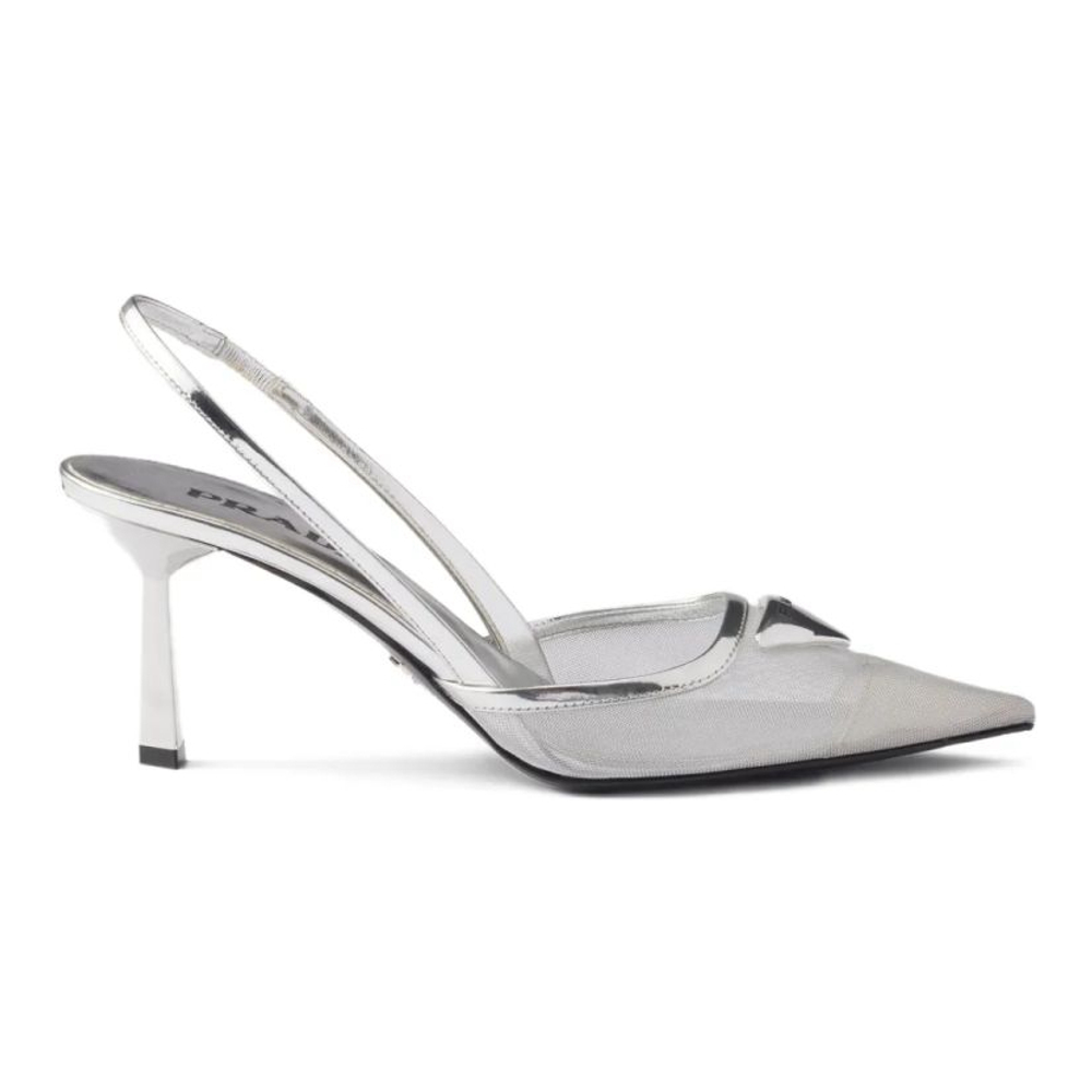 Escarpins à bride 'Triangle-Logo' pour Femmes