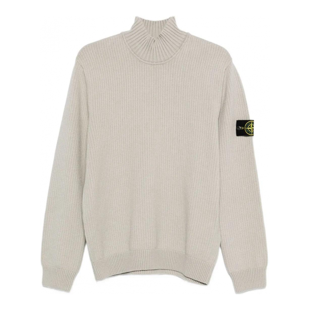 Men's 'Logo Patch' Turtleneck Sweater