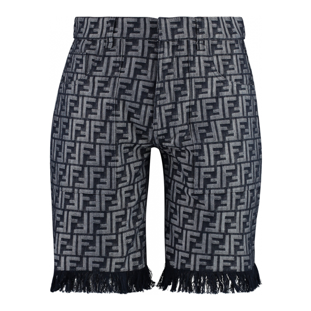 Men's 'Frayed Hem Monogram' Shorts