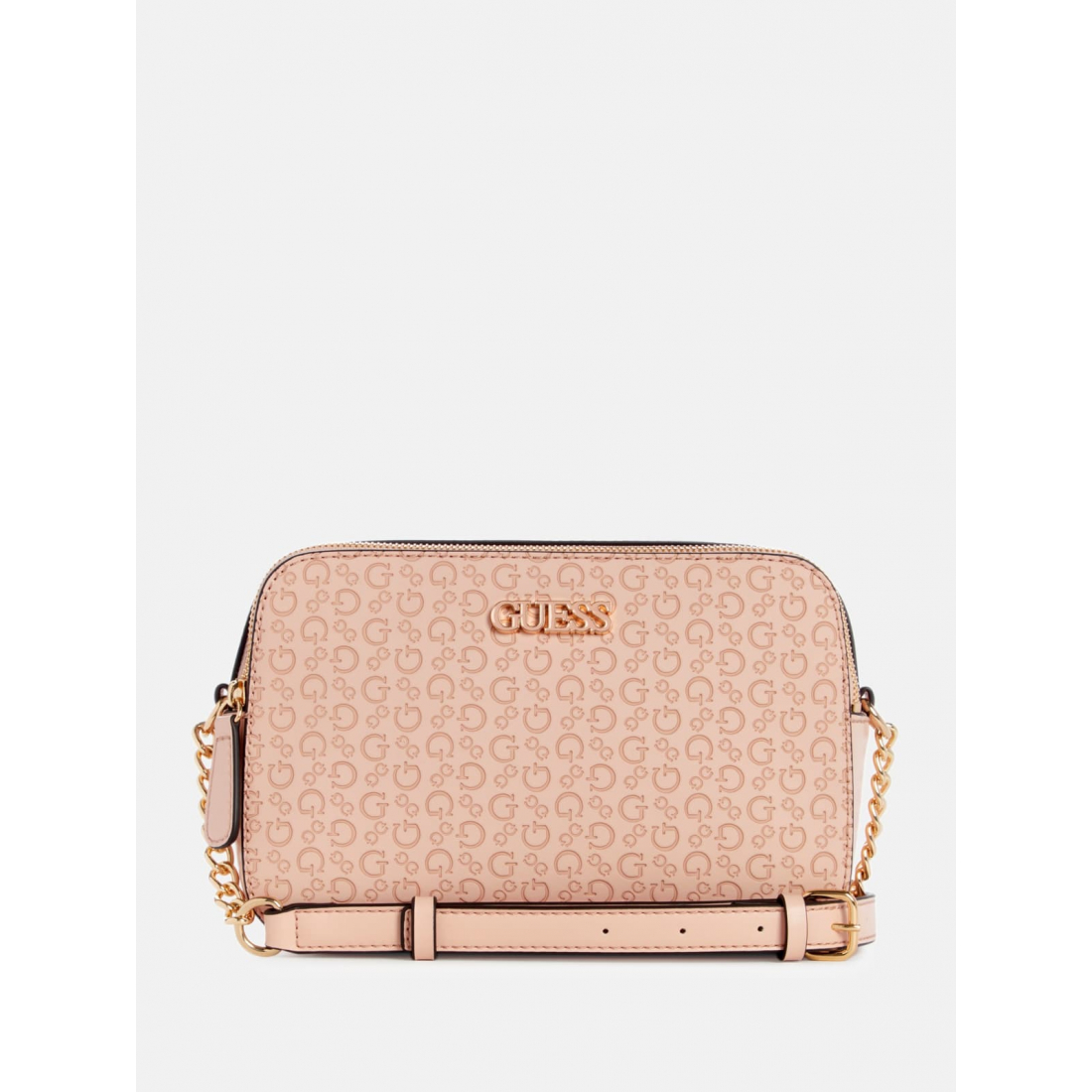 'Zakaria Debossed Logo Double-Zip Crossbody' pour Femmes