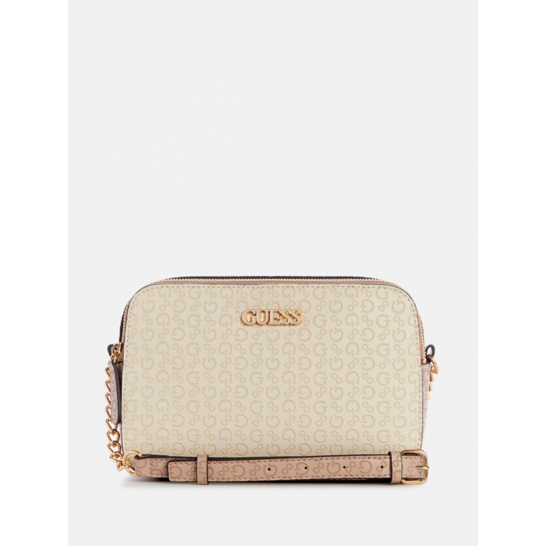 'Zakaria Debossed Logo Double-Zip Crossbody' pour Femmes