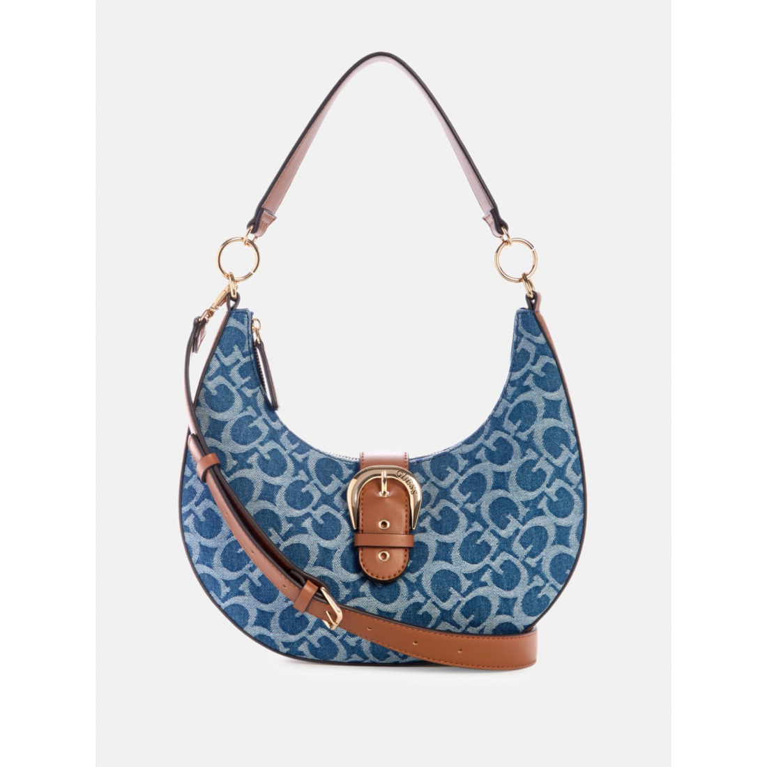 'Kaline Denim Logo Shoulder Bag' pour Femmes