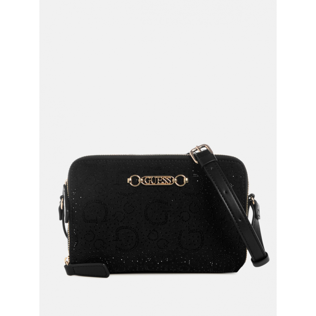 'Avelina Rhinestone Logo Double-Zip Crossbody' pour Femmes