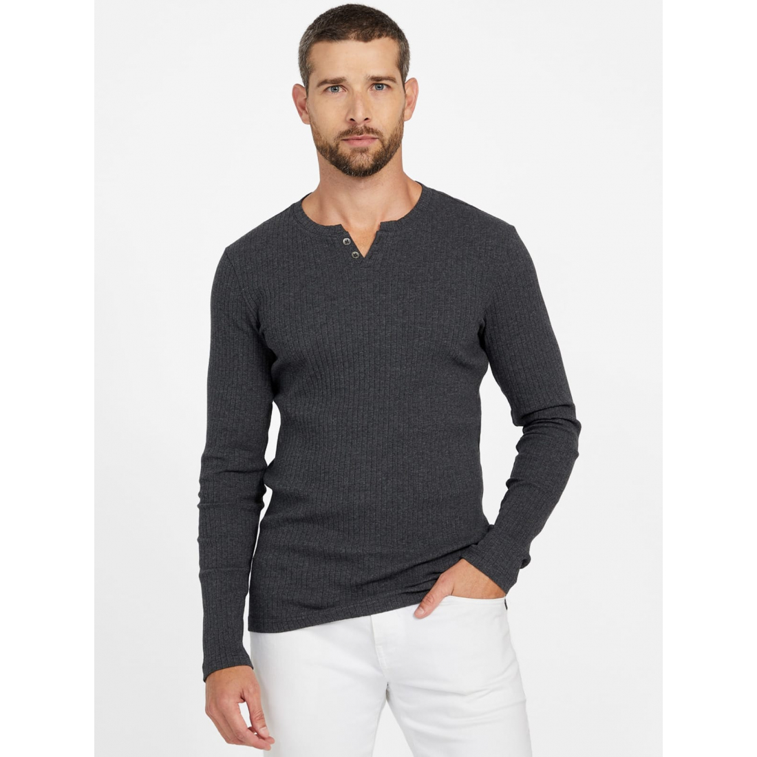 'Todd Long-Sleeve Henley' pour Hommes
