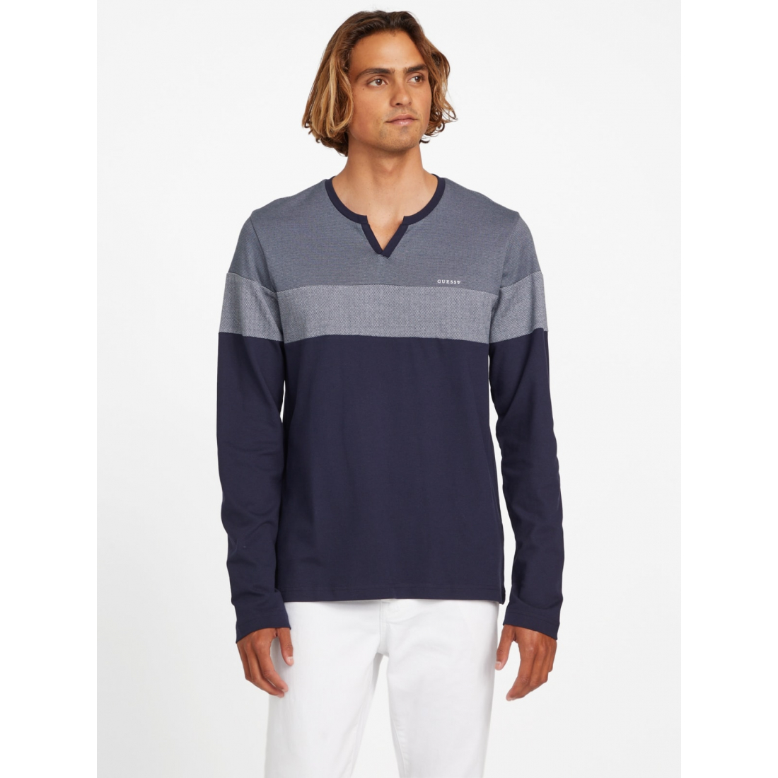 'Stetson Split Long-Sleeve Tee' pour Hommes