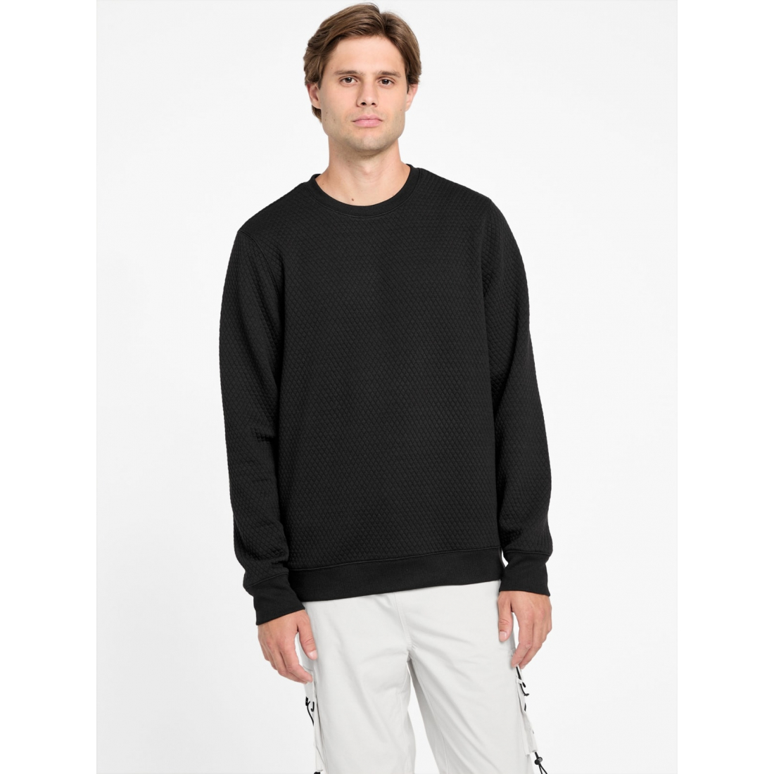 'Omar Jacquard Crewneck Pullover' pour Hommes