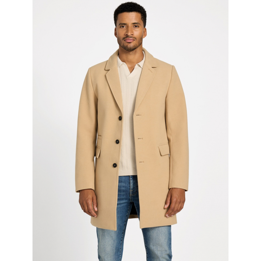 'Leonardo Wool-Blend Coat' pour Hommes