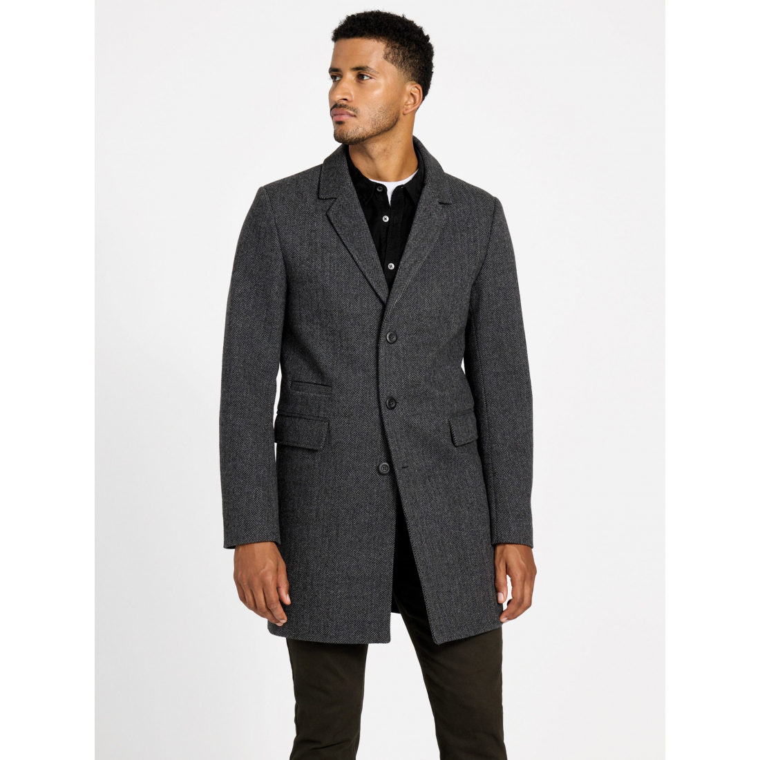 'Leonardo Wool-Blend Coat' pour Hommes