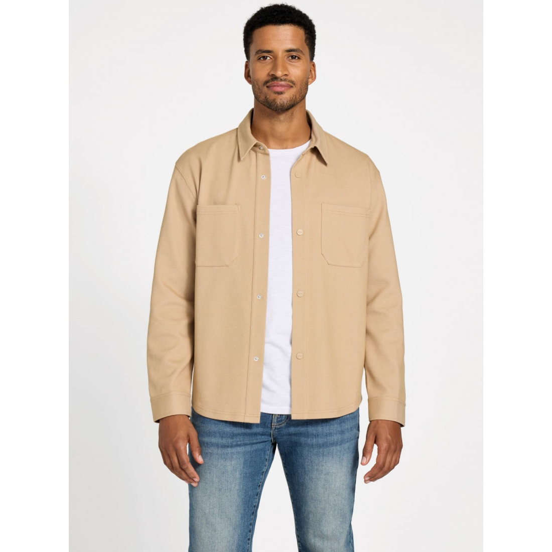 'Giovanni Textured-Knit Pocket Shirt' für Herren