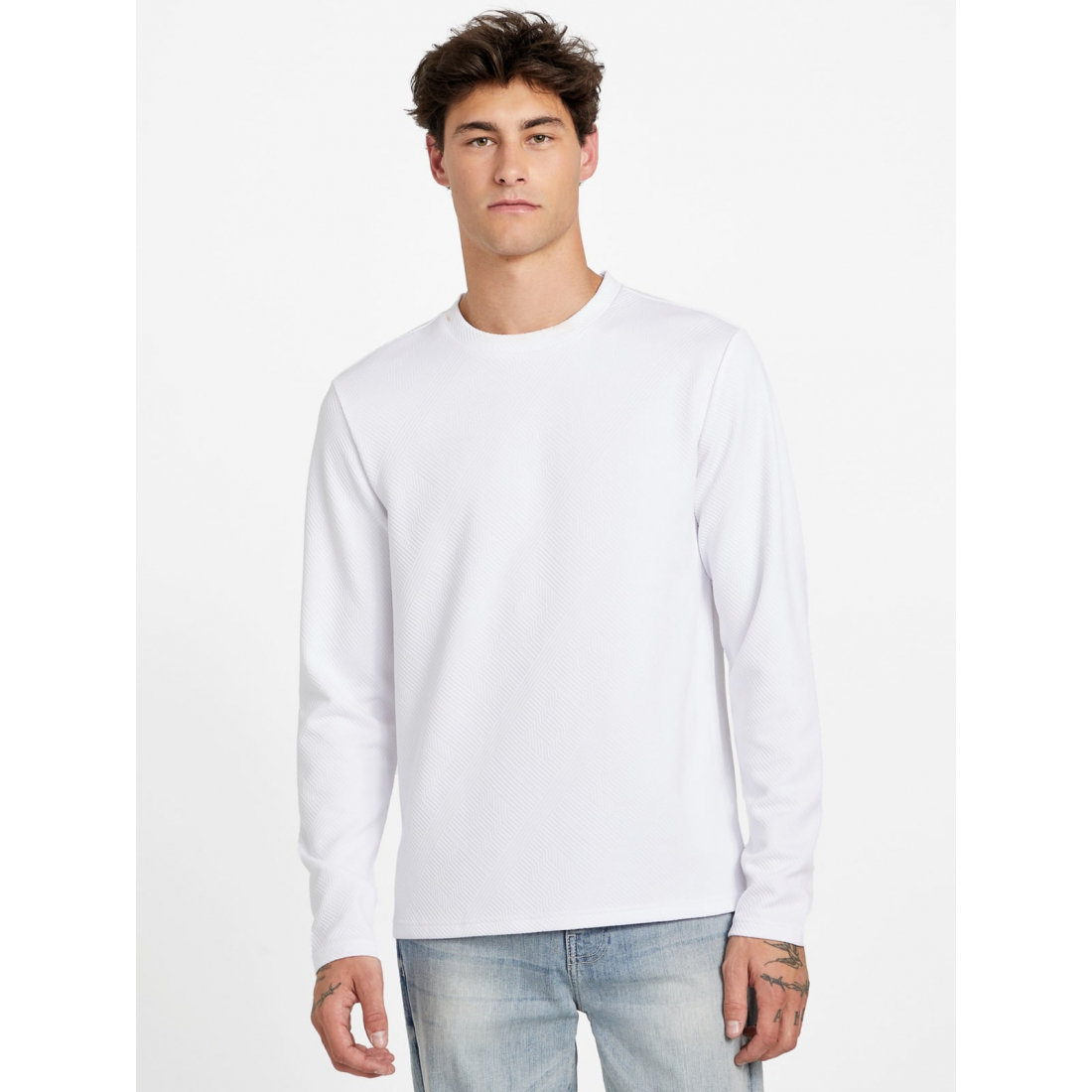 'Lucio Crewneck Long-Sleeve Tee' pour Hommes