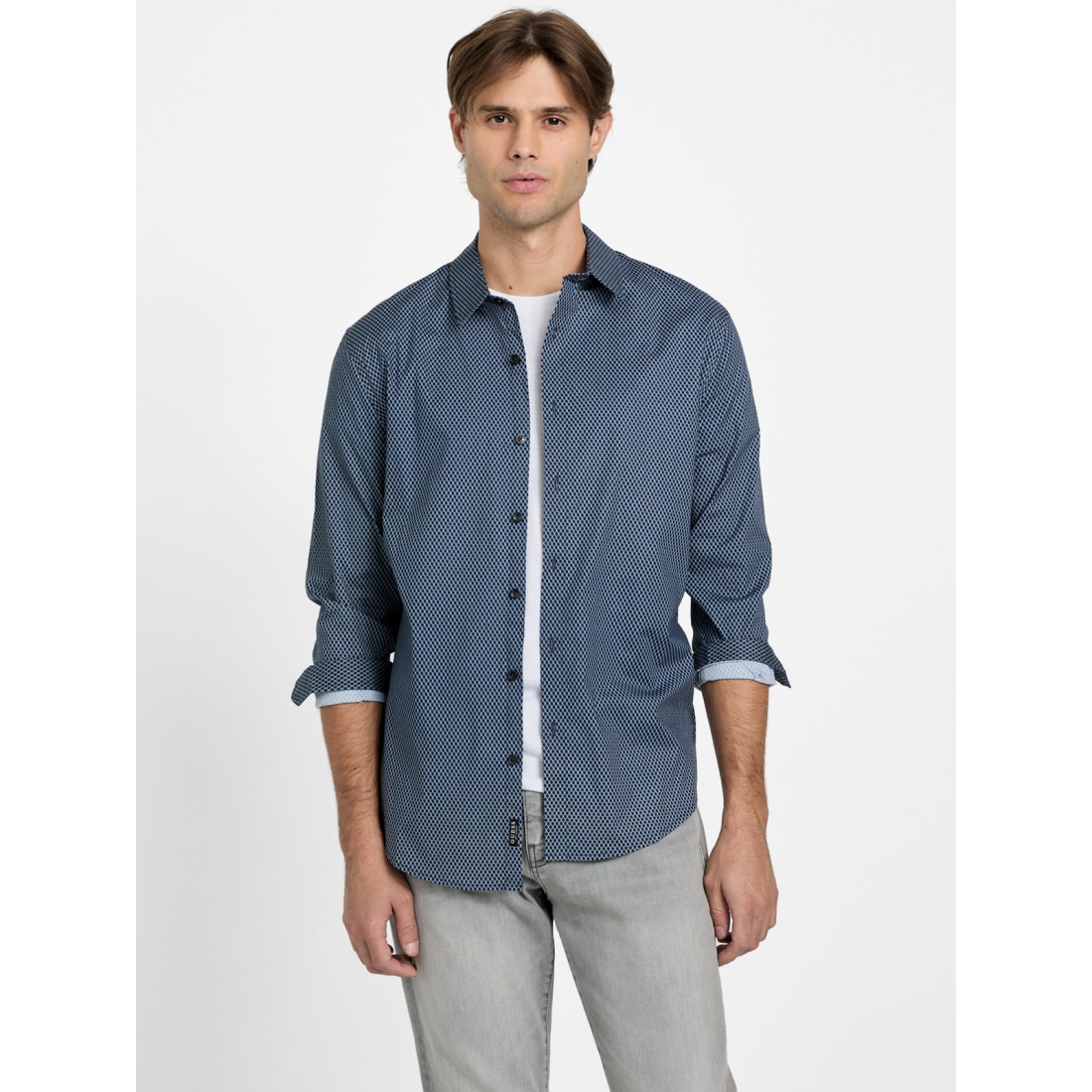 'Montey Woven Geometric Shirt' für Herren